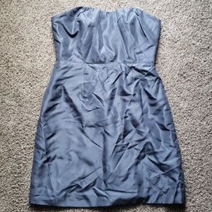 Strapless Blue J. Crew Dress